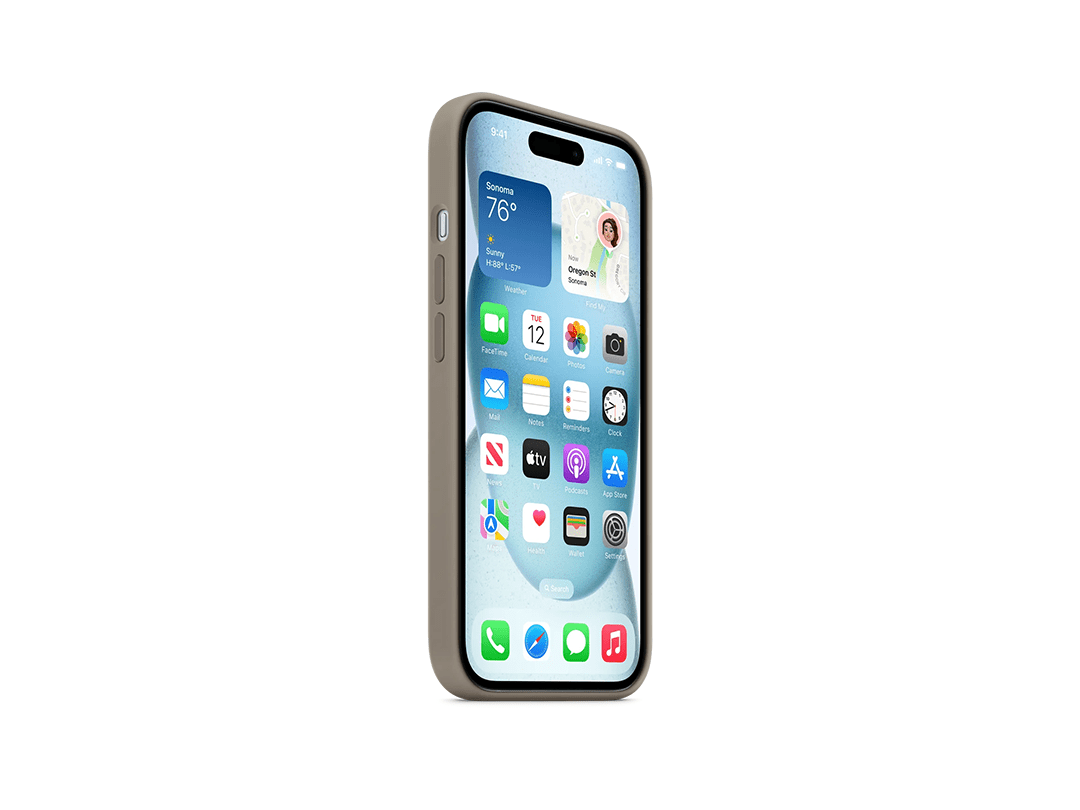 Apple MT0Q3ZM/A iPhone 15 Silicone Case with MagSafe - Clay in Qatar Apple MT0Q3ZM/A iPhone 15 Silicone Case with MagSafe - Clay in Qatar